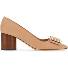 Sheepskin Heels & Pumps Ferragamo 60mm bow-detailing pumps women Goat Skin/Lambskin 5.5C Neutrals