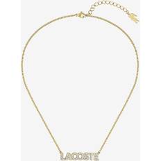 Lacoste Kettingen Lacoste Script Necklace - Gold/Crystals