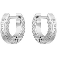 Lacoste Earrings Lacoste L'Essentiel Collection Hinge Earrings Embellished - Petit Piqué Pattern