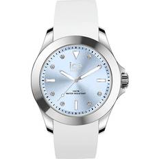 Klockor Ice Watch White pastel blue Vit damklocka med silikonband 020380 Medium