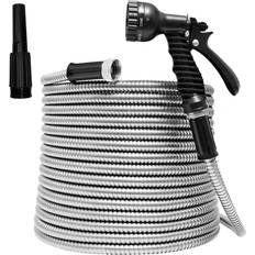 Steel Hoses TUNHUI Heavy Duty Flexible Garden Hose 50ft