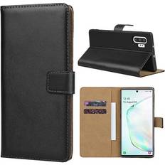 MTP Products Samsung Galaxy Note10 Läder Plånboksfodral Svart
