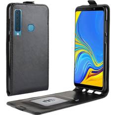 MAULUND Samsung Galaxy A9 2018 Plånboksfodral Läder Vertikal Öppning Svart