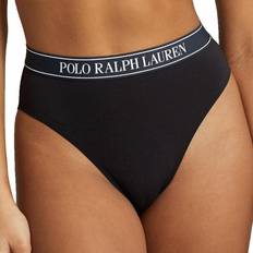 Polo Bragas Polo Ralph Lauren High Waist Tanga Black