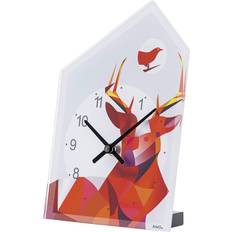 Red Table Clocks AMS 1251 Modern Table Clock
