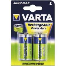 Varta Baby C Rechargeable Energy Akku 2200mAh NI-MH 2er Pack, 56614101402, grün, CR2032