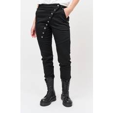 CRÉTON CRAlena stay black jeans SORT IN