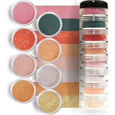 Giselle Giselle Cosmetics 100% Pure Loose Mineral Eyeshadow, Summer Cupcake, Set of 8, 3.6 grams