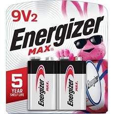 Energizer Batterier Batterier & Opladere Energizer Max 9V Alkaline Compatible 2-pack Silver/Black