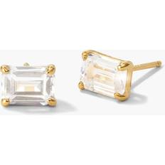 Jaxxon Earrings Jaxxon JAXXON Emerald Cut Stud Gold Earrings