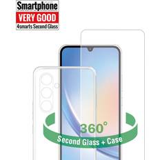 4smarts Samsung Galaxy A24 Second Glass X-Pro 360° Protection Set Skal Skärmskydd