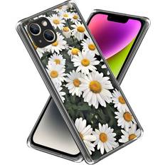 MAULUND iPhone 14 Fleksibelt Bagside Cover Margueritter