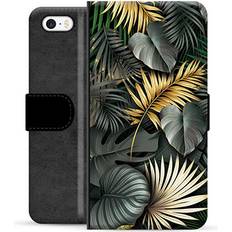 Iphone 5 MTP Products iPhone 5/5S/SE Premium Plånboksfodral Gyllene Löv