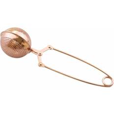 Steel Tea Strainers Keshen 2Pcs practical Rose Gold Sphere Mesh Tea Strainer