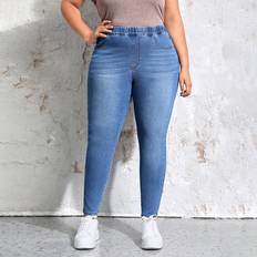 XXL Jeans Shein Plus High Waist Skinny Jeans