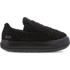 Puma Canvas Trainers Puma Suede Mayu Slip-on Teddy Women Shoes Black