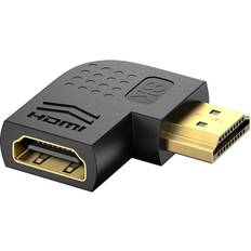 Nordic HDMI-N5019 2.1 HDMI - HDMI Angled Adapter M-F