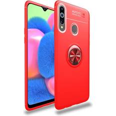 MAULUND Samsung Galaxy A20s Cover m. Ring Stander Rød