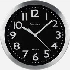 Moretime Inredningsdetaljer Moretime silver/svart Väggklocka