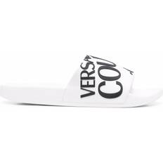 Versace Jeans Couture Slippers & Sandals Versace Jeans Couture Versace Jeans Couture diagonal logo flat slides women Rubber/Rubber/Rubber White