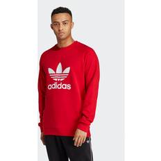 adidas Trefoil Crew Långärmad för män, Better Scarlet