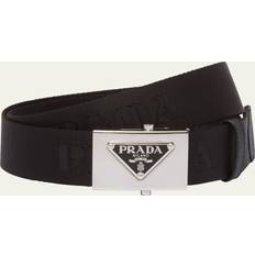 Prada Accessories Prada Woven Nylon Belt Black