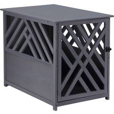 Pawhut Wood Dog Crate Small Dog Cage, Style Dog Kennel