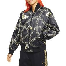 Nike Women's Synthetic Fill Glam Dunk Puffer Jacket S, Black/Metallic