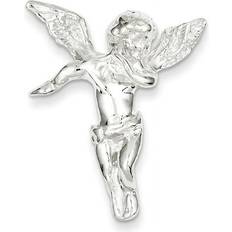 Kevin Jewelers Sterling Silver Guardian Angel Pendant