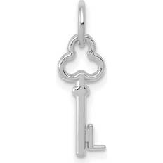 White Gold Charms & Pendants Bagatela 14K White Gold Key Letter Initial Charm