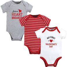 Heart Bodysuits Children's Clothing Hudson Baby Unisex Baby Cotton Bodysuits Valentine Heartbreaker, 3-6 Months