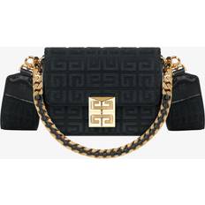 Textile Handbags Givenchy Women's Woven Chain Logo Crossbody Bag Black Black one-size