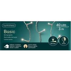 E Guirlandes Lumineuses Kaemingk Lumineo Lichterkette Mit Dimmer 40 LED 3m Transparent Guirlande Lumineuse