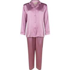 Lady Avenue Pure Silk Basic Pyjamas - Pink