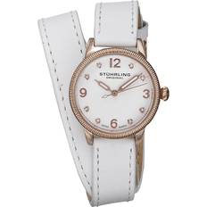 Stührling Original Klockor Stührling Original Damklocka 646.03 Vogue Vit/Läder Ø31 mm