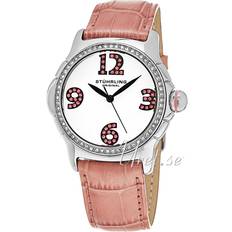 Stührling Original Klockor Stührling Original Damklocka 592.03 Vogue Chic Vit/Läder Ø38 mm