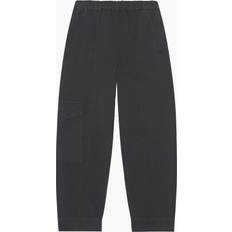 Ganni Gray Curve Trousers 252 Phantom DK