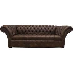 Brown Chesterfield Sofa 3 Seater
