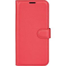 MAULUND Samsung Galaxy A03 Litchi Læder Cover m. Pung Rød