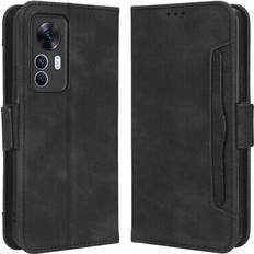 MTP Products Étui Portefeuille Xiaomi 12T/12T Pro Série Cardholder Noir