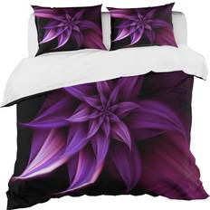 Design Art 'Fractal Flower Modern & Contemporary Purple