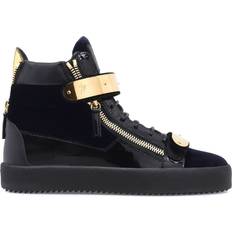 Giuseppe Zanotti Coby high-top sneakers men Rubber/Fabric/Velvet Black