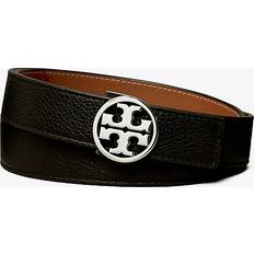 Tory Burch Clothing Tory Burch Tory Burch 1" Miller Reversible Belt Black/Classic Cuoio/Silver