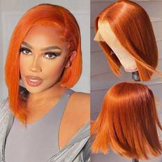 Huiwanyan HUIWANYAN Ginger 13x4 Lace Front Wigs Human Hair Bob Wig Glueless Wigs