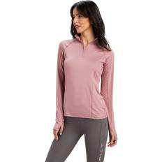 Donna - Sì Bluse Ariat Lowell 2.0 1/4 Zip Camicia - Light Pink