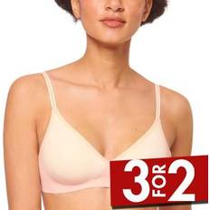 Sloggi BH Body Adapt Soft Bra Rosa/Hvit Dame