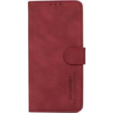 ASUS Asus ROG Phone 5 Khazneh Læder Flip Cover m. Pung Stof-Tekstur Rød
