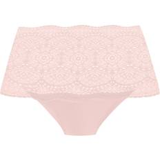 Pink - Women Knickers Fantasie Lace Ease Invisible Stretch Full Lace Brief Pink Blush ONE SIZE, BLUSH