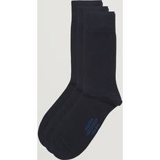Amanda Christensen Kläder Amanda Christensen 3-Pack True Cotton Socks Dark Navy 43-46