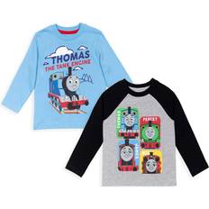 Tops Thomas & Friends Thomas & Friends Tank Engine Toddler Boys Pack Long Sleeve T-Shirt Blue/Gray 5T